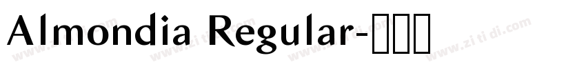 Almondia Regular字体转换
